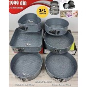  Dva seta granitnih kalupa za kolače i + i